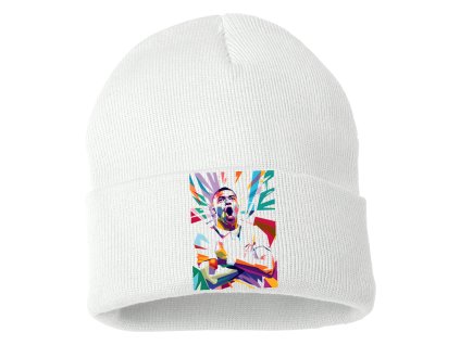 Beanie white Mbappé barevná exploze