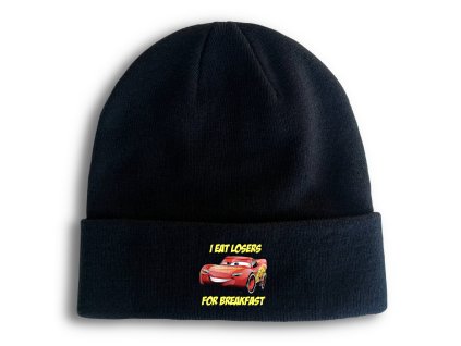 Beanie black Blesk McQueen Žere Poražené