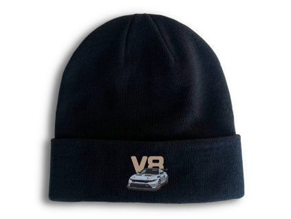 Beanie black V8 Síla Bez Kompromisů