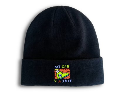 Beanie black Mé Auto Je Bota