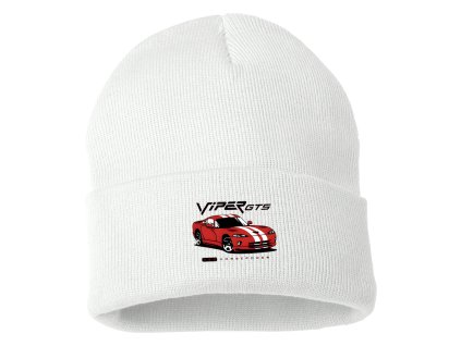 Beanie white Červený Dodge Viper GTS
