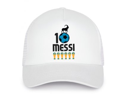 Trucker white GOAT Trofeje Messiho Vítězí