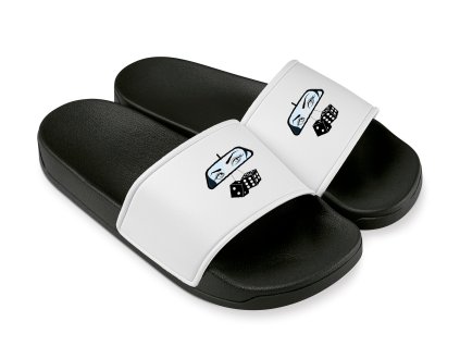 Slippers white Oči Řidičky Sledují Vše