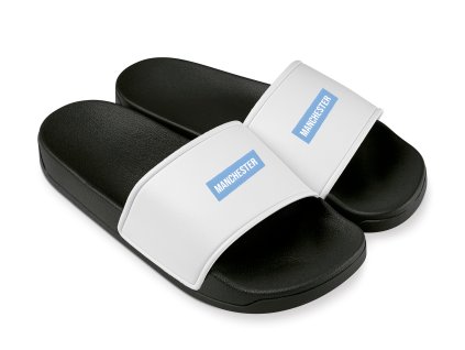 Slippers white Modré Město Futbalových Snů