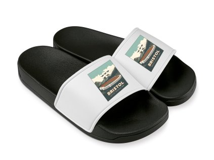 Slippers white Bristol Speedway Pod Horami