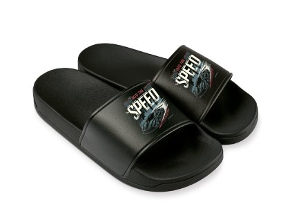 Slippers black Adrenalinová Jízda Bez Limitů