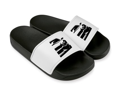 Slippers white Mustang Silueta, Čistá Agrese
