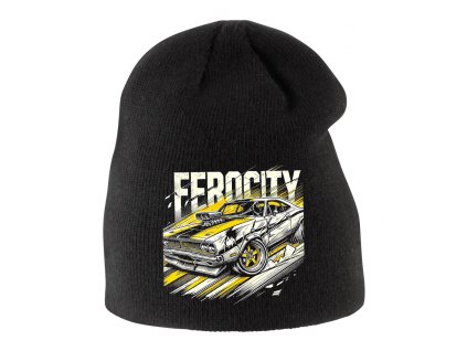 Kids beanie black Nezkrotné Muscle Car Ferocity