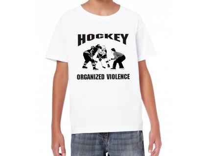 Dětské tričko Hokej organizované násilí