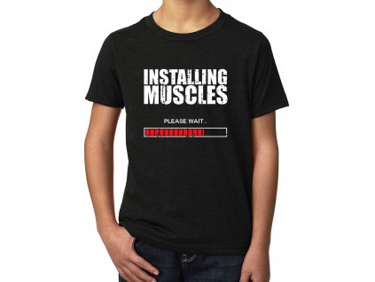 Dětské tričko Instaluji svaly