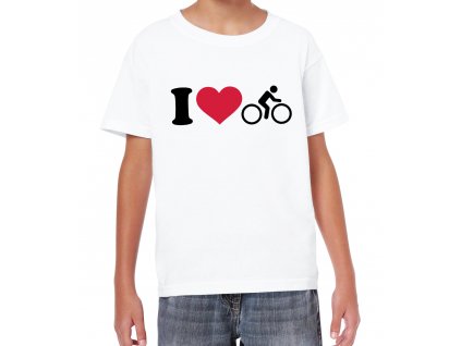 Dětské tričko Miluji jízdu na kole