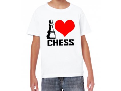 Dětské tričko Miluji šachy