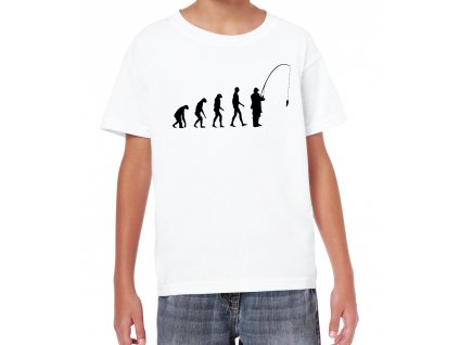 Dětské tričko Rybaření evoluce