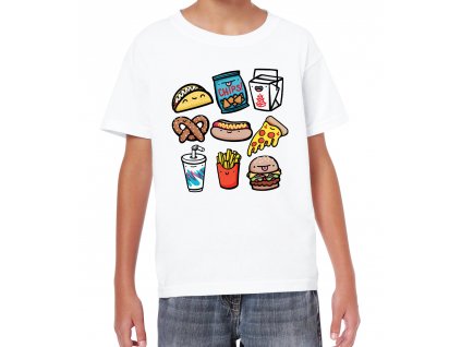 Dětské tričko Nezdravé jídlo