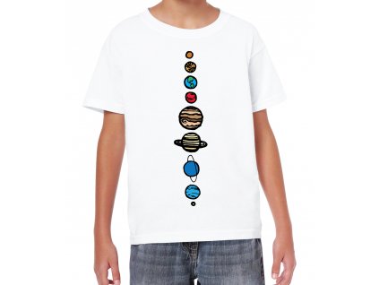 Dětské tričko Vesmír 9 planet