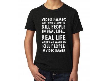 Dětské tričko Video Hry Zabíjejí