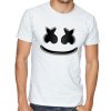 pánské bílé tričko david guetta Marshmello