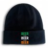 Zimní pletená čepice Pivo pivo pivo