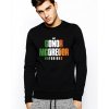 unisex černá mikina bez kapuce notorious conor mcgregor