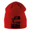 Dětská zimní čepice červená Mercedes CLS