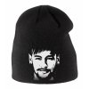 Dětská zimní čepice černá Neymar obličej