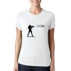 Woman tshirt white Biatlon střelba terče