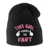 Kids beanie black Prdím a nestydím se