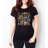 Woman tshirt black 24 tváří Johnnyho Deppa