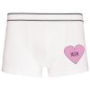 Mens underwear white Dokonalé srdce pro mámu