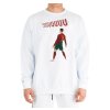 Sweatshirt white SIUUU! Ronaldo Slavící Exploze