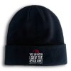 Beanie black Šlápni na to! potisk pro rychlé řidiče