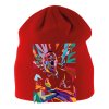 Kids beanie red Mbappé barevná exploze