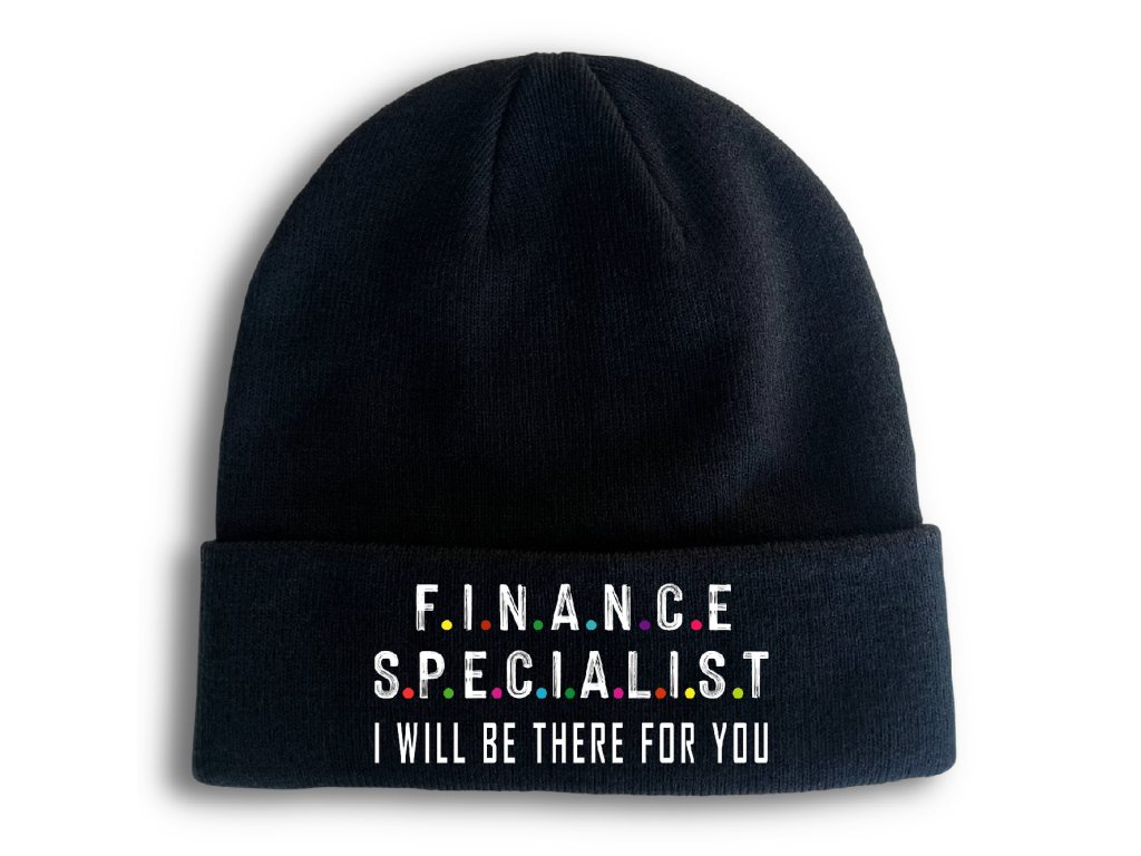 Pletená zimná čiapka Finančný špecialista