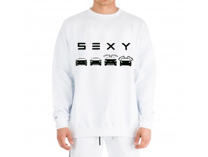 mikina bez kapuce Tesla Model S E X Y