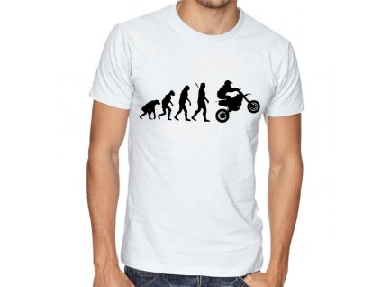 Pánské tričko Evoluce motorkář