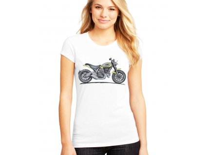 Dámské tričko Ducati motorka