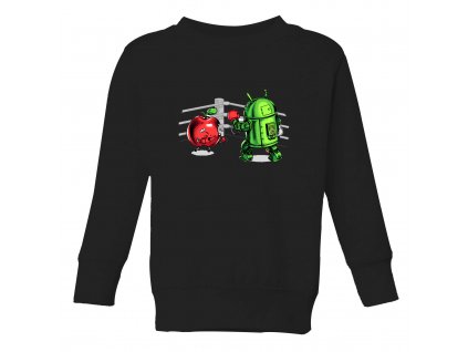 Dětská mikina Bitka Android vs Apple