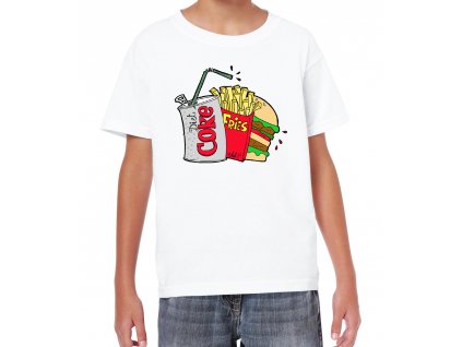 Dětské tričko Kola hranolky hamburger