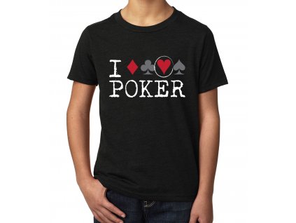 Dětské tričko Miluji Poker