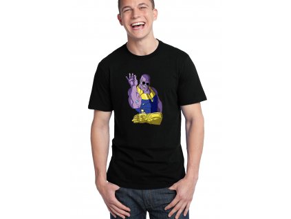 pánské černé tričko thanos kameny nekonečna