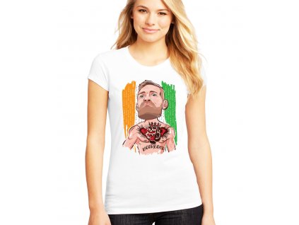 dámské bílé tričko conor mcgregor irsko