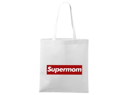 Nákupná taška Super Mama - Imitácia Supreme