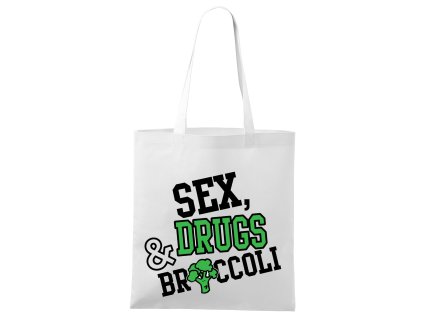 Nákupná taška Sex Drogy Brokolica