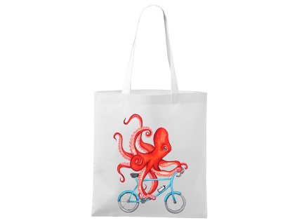 Nákupná taška Cyklista Chobotnice