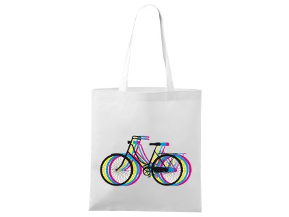 Nákupná taška Bicykel dúha