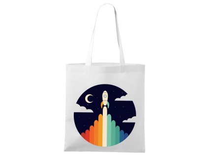 Nákupná taška Raketa vesmír