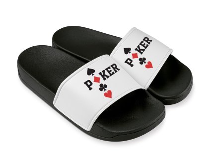 Šľapky Poker Káry Piky Kríža Srdce (Veľkosť 28)