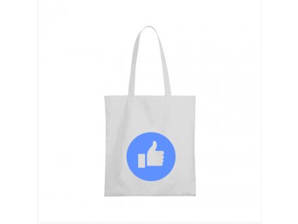 nákupní taška bílá facebook lajk