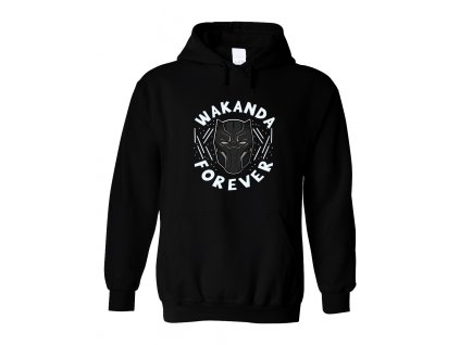 Mikina s kapucí Black panther Wakanda Navždy
