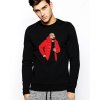 Unisex černá mikina bez kapuce drake